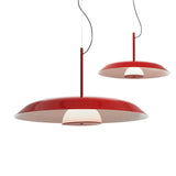 Iride Pendant Light By Oluce, Finish: Lacquered Red