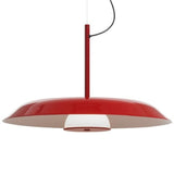 Iride Pendant Light By Oluce, Finish: Lacquered Red