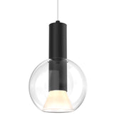Iris Blown Glass Pendant Black By DALS
