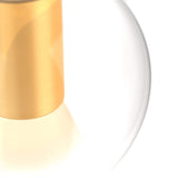 Iris Blown Glass Pendant Gold By DALS - Detailed View