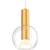 Iris Blown Glass Pendant Gold By DALS