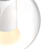 Iris Blown Glass Pendant White By DALS - Detailed View