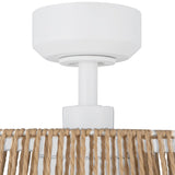 Isla Ceiling Fan White Braided Rope By Kuzco - Detailed View1