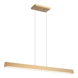 Isosceles Chandelier 33 Inch Aged Gold Brass
