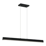 Isosceles Chandelier 33 Inch Matte Black