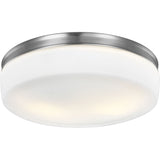 Issen Flushmount — 13 1/2", Satin Nickel