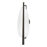 Ithaca Wall Sconce - Black Nickel with White Plaster by Hudson Valley