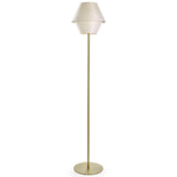 Ivory White Gold Metal Hotel Floor Lamp by LZF