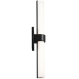 Izza Vanity Light Matte Black By Kichler - Side View