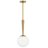 Izzy Pendant Light Lacquered Brass By Lark Living -Front View 1