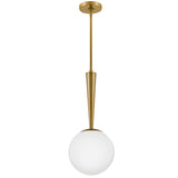 Izzy Pendant Light Lacquered Brass By Lark Living -Front View 2