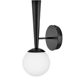 Izzy Wall Light Black By Lark Living - Down View1