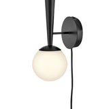 Izzy Wall Light Black By Lark Living - Down View2