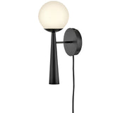 Izzy Wall Light Black By Lark Living - Side View1