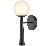 Izzy Wall Light Black By Lark Living - Side View2