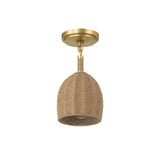 Jace Mini LED Semi-Flush Mount 6'' Soft Gold