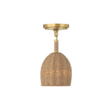 Jace Mini LED Semi-Flush Mount 6'' Soft Gold