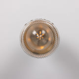 Jam Jar Flush Ceiling Light - Antique Brass