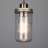 Jam-Jar Pendant - Antique Brass