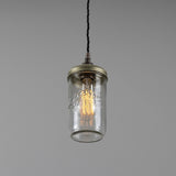 Jam-Jar Pendant - Antique Silver