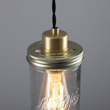 Jam-Jar Pendant - Satin Brass