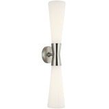 Jameson Wall Sconce Medium Brushed Nickel By Matteo