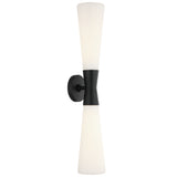 Jameson Wall Sconce Medium Matte Black By Matteo