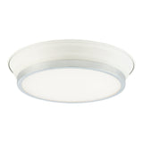 Jaxx Ceiling Mount 12 Inch White + Chrome