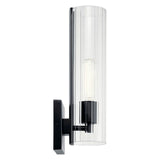 Jemsa Wall Sconce Black By Kichler Side View