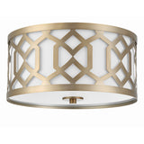 Jennings Flush Mount 16.25'' Aged Brass