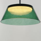 Jensen LED Pendant Black Green By ET2 - With Light1