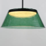 Jensen LED Pendant Black Green By ET2 - With Light
