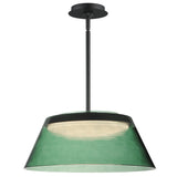 Jensen LED Pendant Black Green By ET2