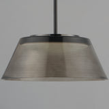 Jensen LED Pendant Black Smoke By ET2 - Front View