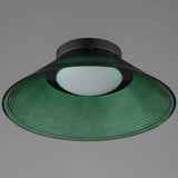 Jensen Wall Sconce Black Green By ET2 - Front View