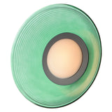 Jensen Wall Sconce Black Green By ET2 - Side View