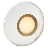 Jensen Wall Sconce Satin Brass Clear Ribbed By ET2 - Side View
