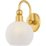 Jerica Bath and Vanity Light Small Aged Brass By Mitzi