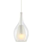 Jericho Pendant Light Chrome Medium By Matteo - Front View