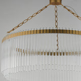Jolie Chandelier Medium Natural Aged Brass By Maxim Lighting - Detailed View