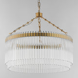 Jolie Chandelier Small Natural Aged Brass By Maxim Lighting - Front View