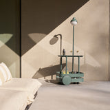 Jolly Trolley Lighted Bar Cart Dark Sage By Fatboy Lifestyle View