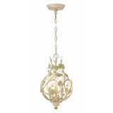 Josie Mini Chandelier 9'' Champagne Green Tea