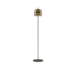 Jube Floor Lamp by Vistosi, Finis: Matte Black, Color: Burned Earth, ,| Casa Di Luce Lighting