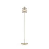 Jube Floor Lamp by Vistosi, Finis: Matte Gold, Color: Smoke, ,| Casa Di Luce Lighting