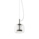 Jube_Pendant_Light_by Vistosi, Size: Medium, Finis: Matte Black, Color: Crystal, ,| Casa Di Luce Lighting