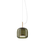 Jube_Pendant_Light_by Vistosi, Size: Medium, Finis: Matte Gold, Color: Old Green, ,| Casa Di Luce Lighting