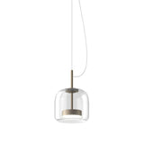 Jube_Pendant_Light_by Vistosi, Size: Medium, Finis: Matte Steel, Color: Crystal, ,| Casa Di Luce Lighting