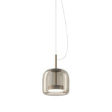 Jube_Pendant_Light_by Vistosi, Size: Medium, Finis: Matte Steel, Color: Smoky, ,| Casa Di Luce Lighting