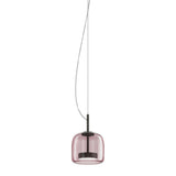Jube_Pendant_Light_by Vistosi, Size: Small, Finis: Matte Black, Color: Amethyst, ,| Casa Di Luce Lighting